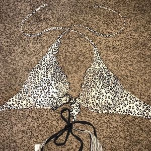 VS cheetah bathing suit top